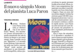 IL NUOVO SINGOLO “MOON …” DEL PIANISTA LUCA PARON